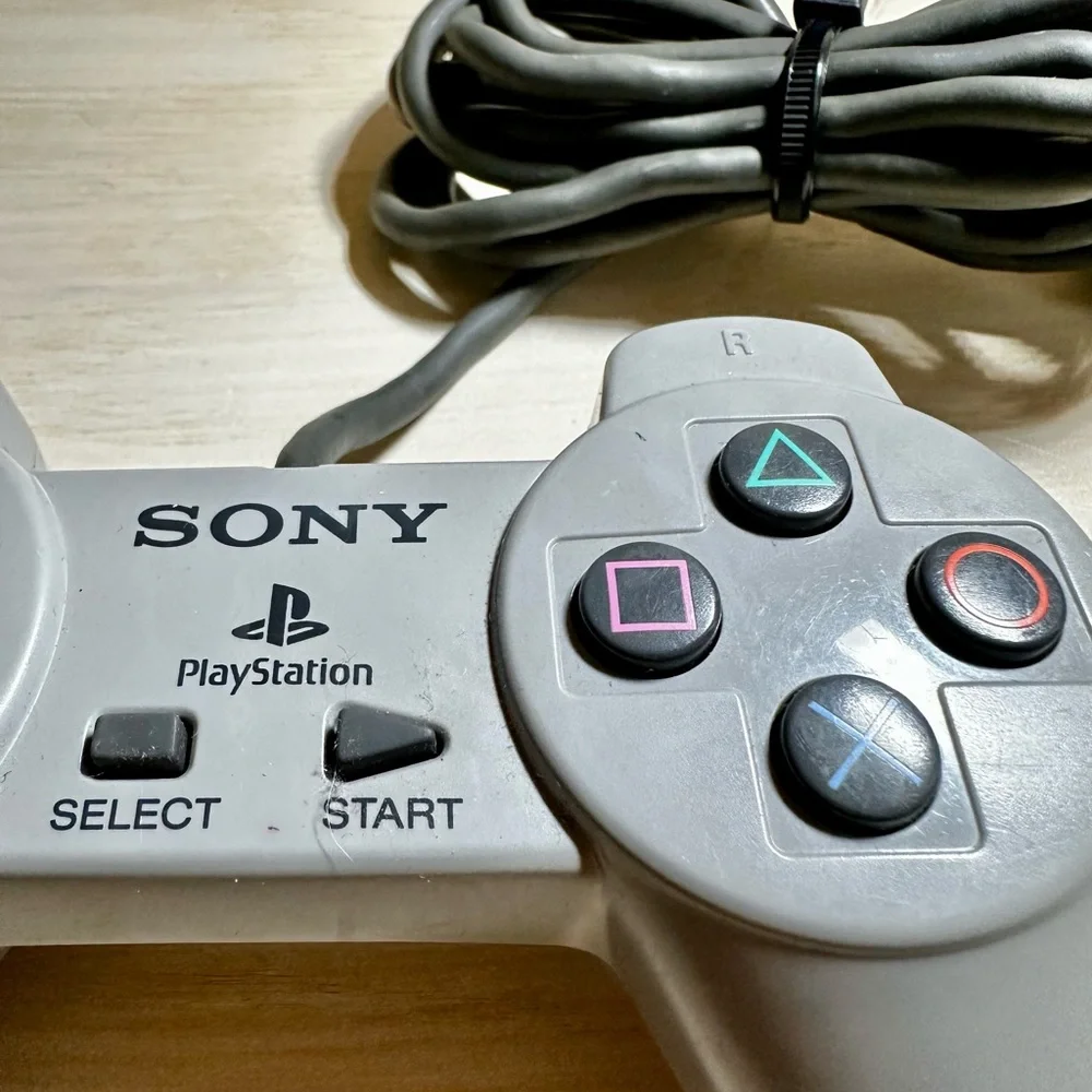 Sony PlayStation PS1 Controller SCPH 1080 Original OEM Gray UNTESTED
